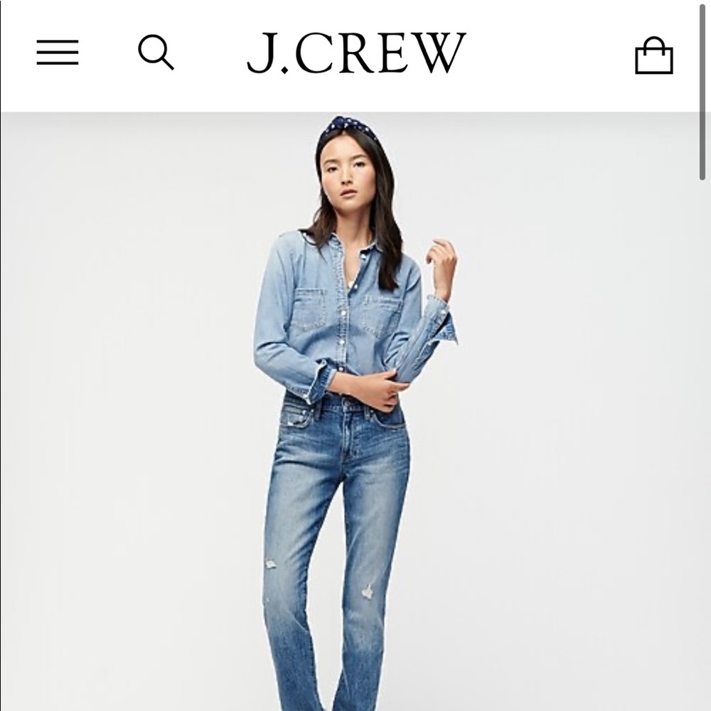 J. Crew Denim Button Up